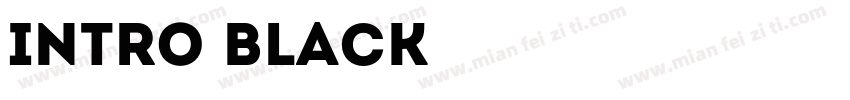 intro black字体转换